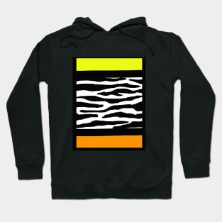 BRIGHT ZEBRA  abstract, geometrical design Hoodie